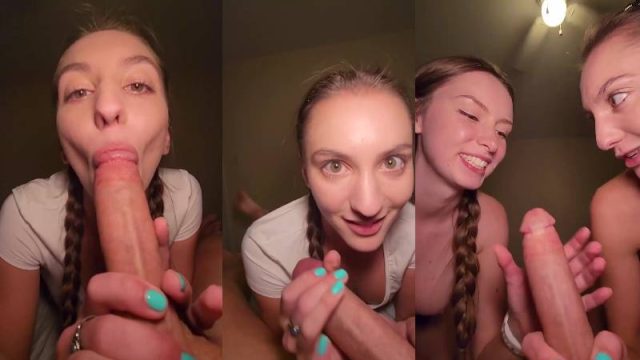 Babesafreak and her Friend Sucking Big White Cock Before Stretches Their Pussy with it Onlyfans VIdeo